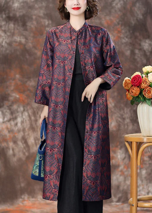 Plus size women's wool blend coats for a warm and stylish winterPurple Pockets Silk Coats Stand Collar Long Sleeve Plus size women's wool blend coats for a warm and stylish winterPurple Pockets Silk Coats Stand Collar Long Sleeve