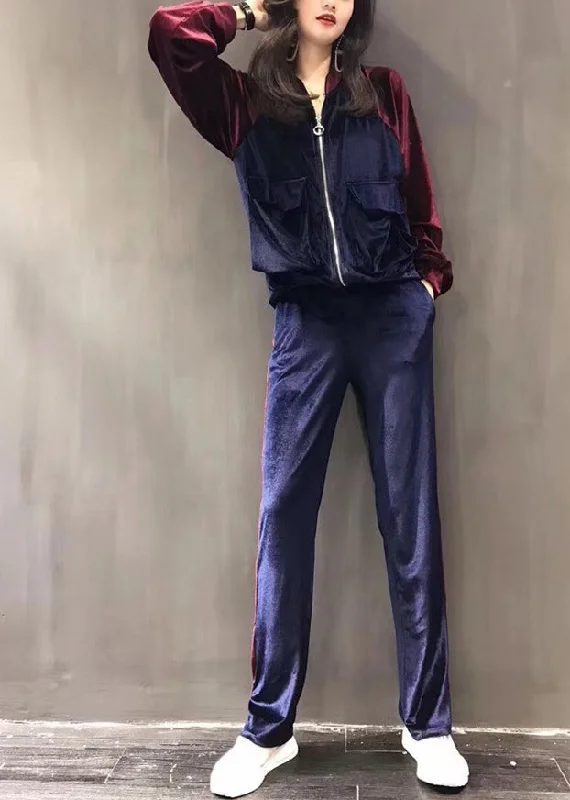 Quilted down women's coats with removable hoods for outdoor activitiesPurple Stand Collar Silk Velour Coats And Wide Leg Pants Two Pieces Set Fall Quilted down women's coats with removable hoods for outdoor activitiesPurple Stand Collar Silk Velour Coats And Wide Leg Pants Two Pieces Set Fall