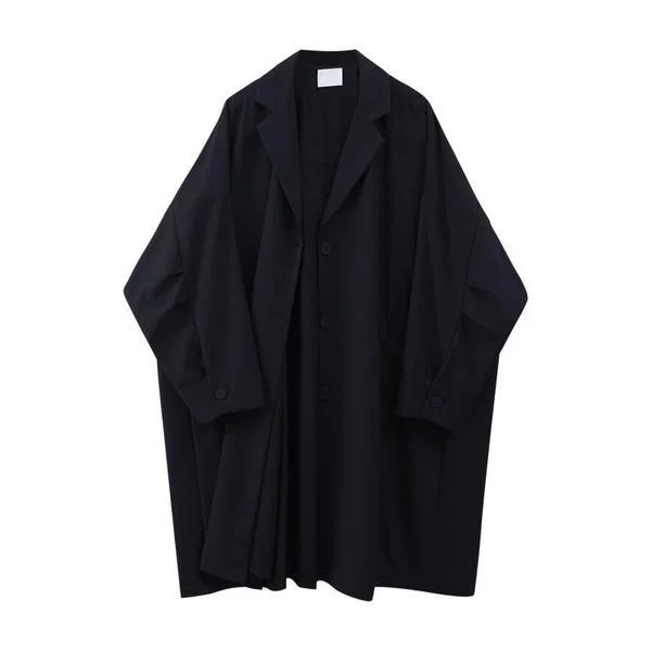 Women's knee - length wool blend coats with a fur collar for added warmthSolid Color Casual Women Trench Simplicity Bat Sleeve Winter The New Fashion Loose Turn-down Collar Top Coat Women's knee - length wool blend coats with a fur collar for added warmthSolid Color Casual Women Trench Simplicity Bat Sleeve Winter The New Fashion Loose Turn-down Collar Top Coat