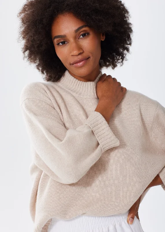 Open - Front Women's Cardigan - Style Mohair SweatersThe Cashmere Crewneck