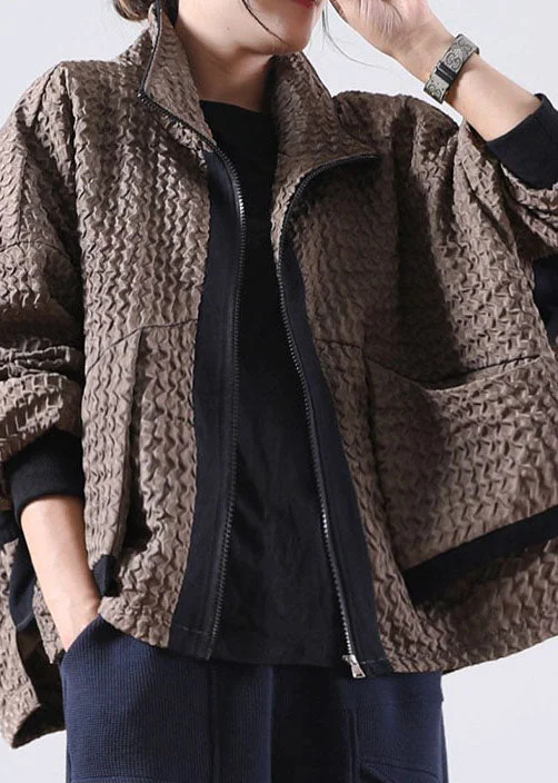 Plus size women's wool blend coats for a warm and stylish winterVintage Caramel Zip Up low high design Corduroy Coat Spring Plus size women's wool blend coats for a warm and stylish winterVintage Caramel Zip Up low high design Corduroy Coat Spring