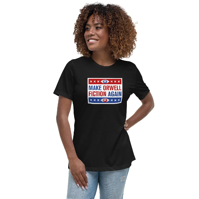Sleeveless Women T Shirt for Summer ComfortMake Orwell Fiction Again - Election version - Women's T-Shirt Sleeveless Women T Shirt for Summer ComfortMake Orwell Fiction Again - Election version - Women's T-Shirt
