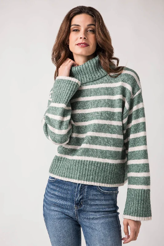 Button - Down Women's Shetland Wool Sweaters in Traditional PatternsZ Supply Josephine Stripe Sweater Button - Down Women's Shetland Wool Sweaters in Traditional PatternsZ Supply Josephine Stripe Sweater