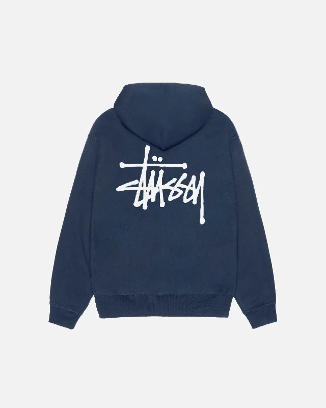 Women's sweatshirt with a mesh panel insert for breathability during workoutsBASIC STÜSSY HOODIE Women's sweatshirt with a mesh panel insert for breathability during workoutsBASIC STÜSSY HOODIE
