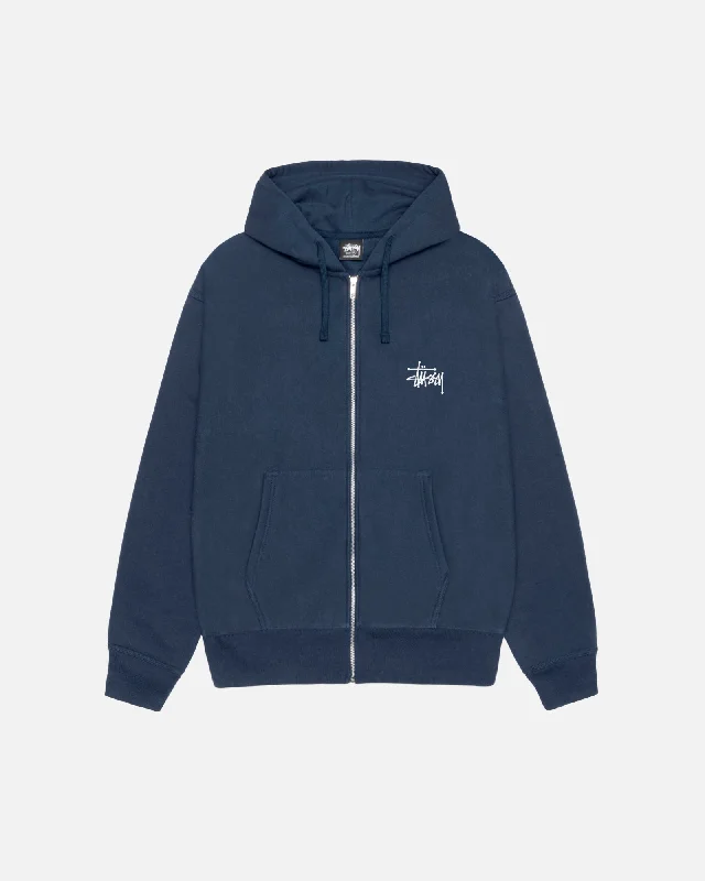 Women's crew - neck sweatshirt in a heather gray shade for a classic and versatile optionBASIC STÜSSY ZIP HOODIE Women's crew - neck sweatshirt in a heather gray shade for a classic and versatile optionBASIC STÜSSY ZIP HOODIE