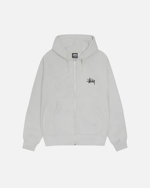 Women's mock - neck sweatshirt made of moisture - wicking material for fitness useBASIC STÜSSY ZIP HOODIE Women's mock - neck sweatshirt made of moisture - wicking material for fitness useBASIC STÜSSY ZIP HOODIE