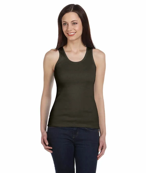 4000 Bella + Canvas Ladies' 2x1 Rib Tank Top | Army