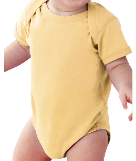 4424 Rabbit Skins Infant Fine Jersey Lap-Shoulder Bodysuit | Butter