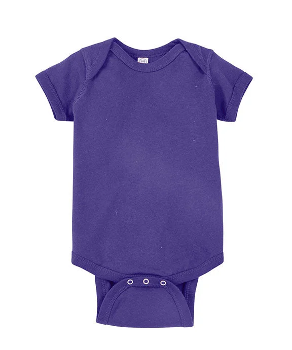 4424 Rabbit Skins Infant Fine Jersey Lap-Shoulder Bodysuit | Purple