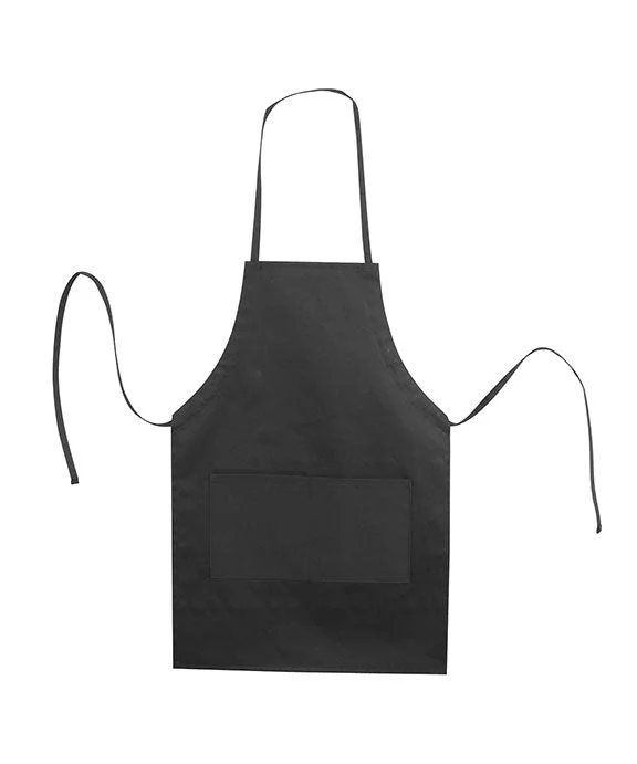 5502 - Liberty Bags Caroline AL2B Butcher Style Cotton Twill Apron | Black