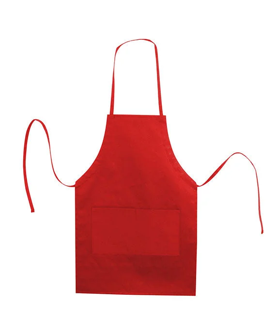 5502 - Liberty Bags Caroline AL2B Butcher Style Cotton Twill Apron | Red