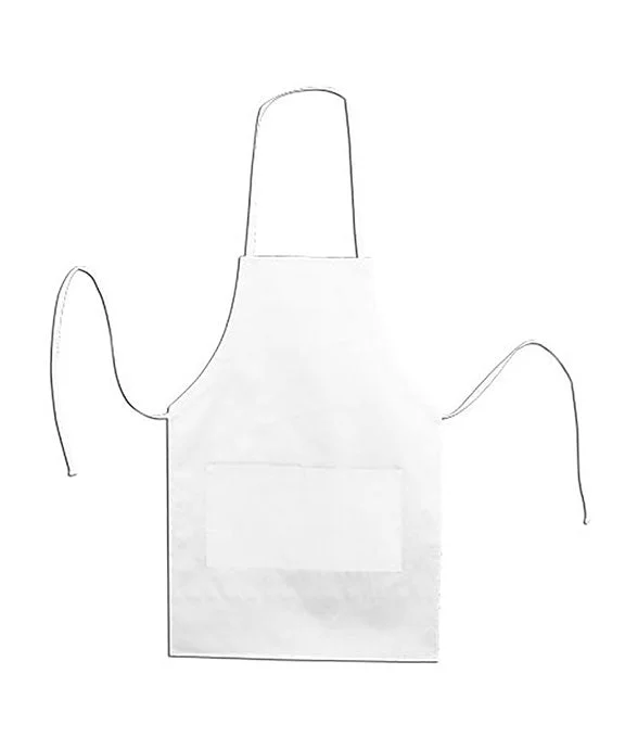 5502 - Liberty Bags Caroline AL2B Butcher Style Cotton Twill Apron | White