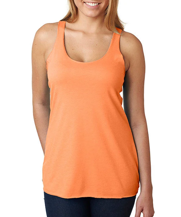 6733 - Next Level Ladies Tri-Blend Racerback Tank Top | Vintage Light Orange