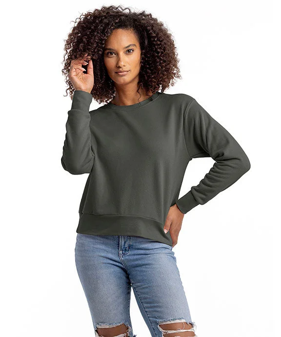 9084 - Next Level Ladies Laguna Sueded Sweatshirt | Heavy Metal