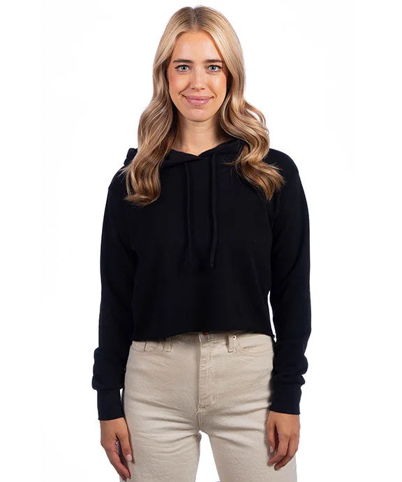 9384 - Next Level Ladies Cropped Pullover Hooded Sweatshirt