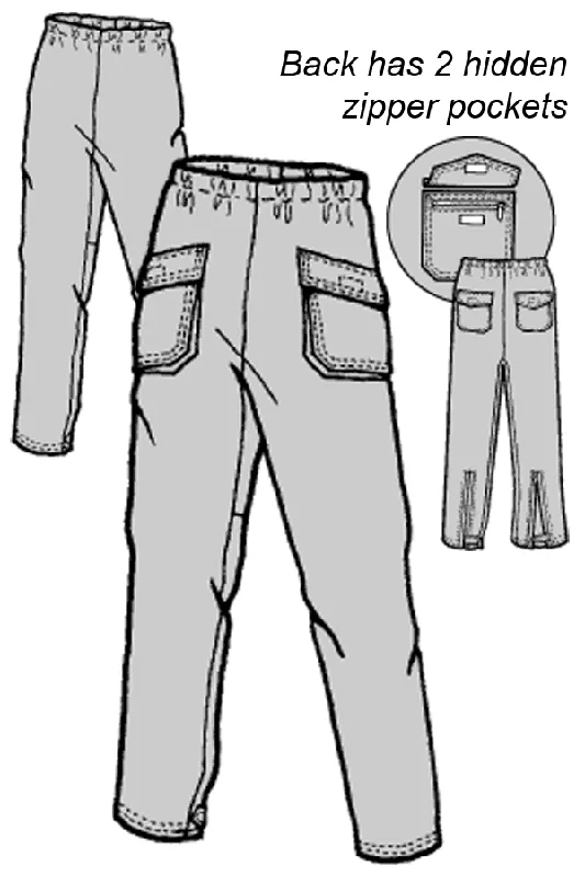 Adult’s Fish Lake Cargo Rain Pants Pattern - 523 - The Green Pepper Patterns