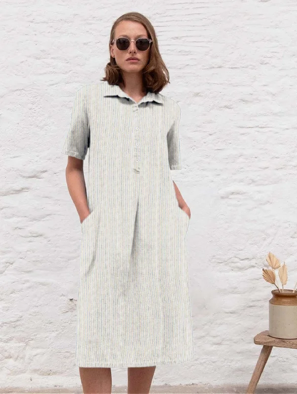 Printed women jumpsuits for a fun and casual day out shoppingAlexa Cotton Shirt Dress | Stripe Printed women jumpsuits for a fun and casual day out shoppingAlexa Cotton Shirt Dress | Stripe