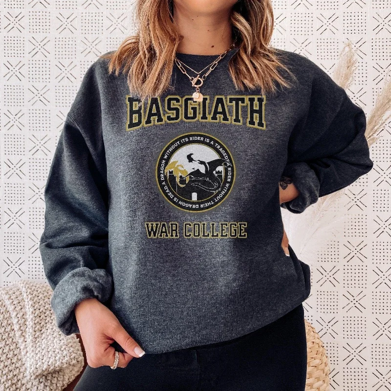 Women's quarter - zip sweatshirt made of organic cotton for eco - conscious fashionBasgiath War College Sweatshirt