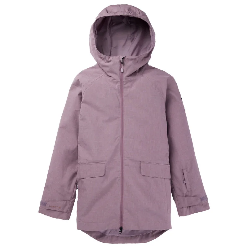 Women's cropped satin jackets in pastel shades for a glamorous evening outBurton 2024 Womens Lalik Jacket - Elderberry Women's cropped satin jackets in pastel shades for a glamorous evening outBurton 2024 Womens Lalik Jacket - Elderberry