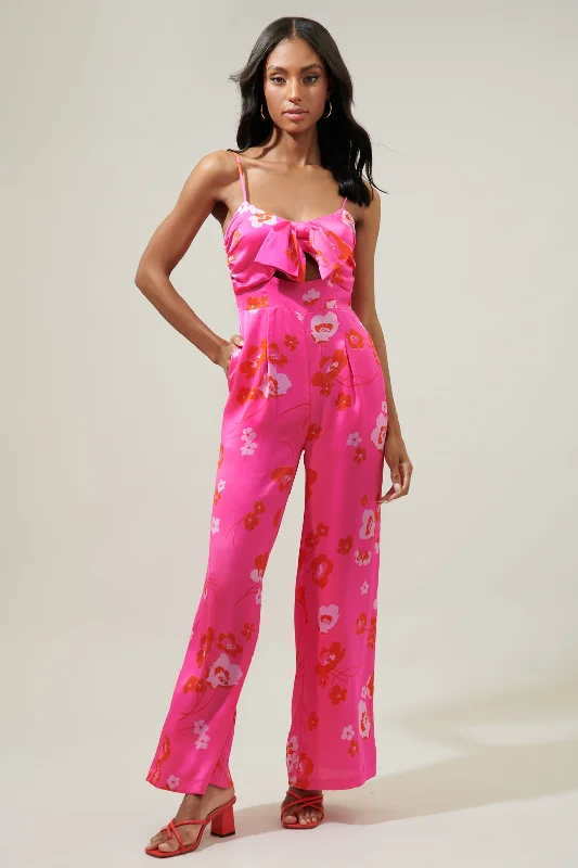 Women jumpsuits with an empire waist for a figure - enhancing lookCherry Blossom Raleigh Cut Out Straight Leg Jumpsuit Women jumpsuits with an empire waist for a figure - enhancing lookCherry Blossom Raleigh Cut Out Straight Leg Jumpsuit