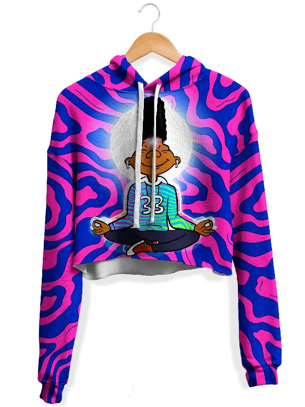 Women's cropped sweatshirt with a slogan graphic for a fun and expressive lookChill G Fleece Crop Hoodie Women's cropped sweatshirt with a slogan graphic for a fun and expressive lookChill G Fleece Crop Hoodie