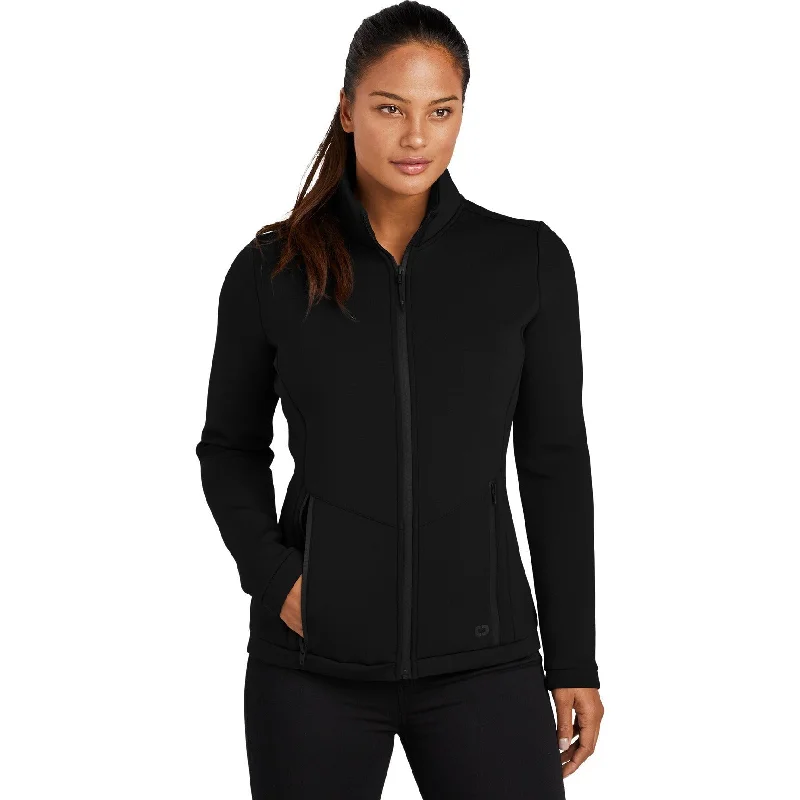 Women's cropped satin jackets in pastel shades for a glamorous evening outCLOSEOUT - OGIO Ladies Axis Bonded Jacket Women's cropped satin jackets in pastel shades for a glamorous evening outCLOSEOUT - OGIO Ladies Axis Bonded Jacket
