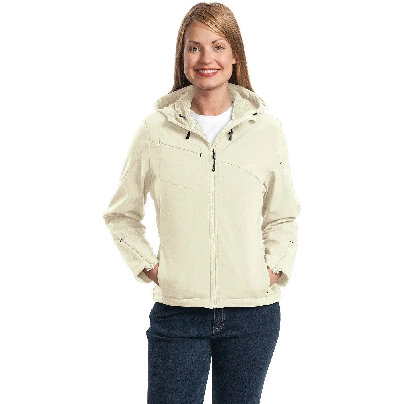 Women's cropped leather jackets with a fringe detail for a western - inspired outfitCLOSEOUT - Port Authority Ladies Textured Hooded Soft Shell Jacket Women's cropped leather jackets with a fringe detail for a western - inspired outfitCLOSEOUT - Port Authority Ladies Textured Hooded Soft Shell Jacket