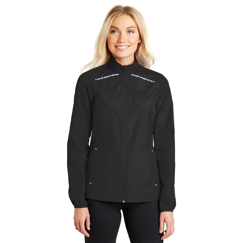 Women's denim jackets with a patchwork design for a bohemian and artsy styleCLOSEOUT - Port Authority Ladies Zephyr Reflective Hit Full-Zip Jacket Women's denim jackets with a patchwork design for a bohemian and artsy styleCLOSEOUT - Port Authority Ladies Zephyr Reflective Hit Full-Zip Jacket
