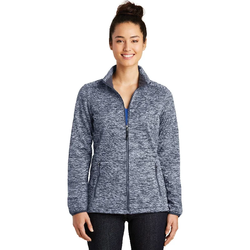 Women's denim jackets with distressed details for a casual and edgy lookCLOSEOUT - Sport-Tek Ladies PosiCharge Electric Heather Soft Shell Jacket Women's denim jackets with distressed details for a casual and edgy lookCLOSEOUT - Sport-Tek Ladies PosiCharge Electric Heather Soft Shell Jacket