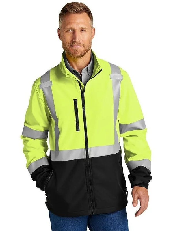 Women's cropped satin jackets in pastel shades for a glamorous evening outCornerStone ANSI 107 Class 3 Soft Shell Jacket Women's cropped satin jackets in pastel shades for a glamorous evening outCornerStone ANSI 107 Class 3 Soft Shell Jacket