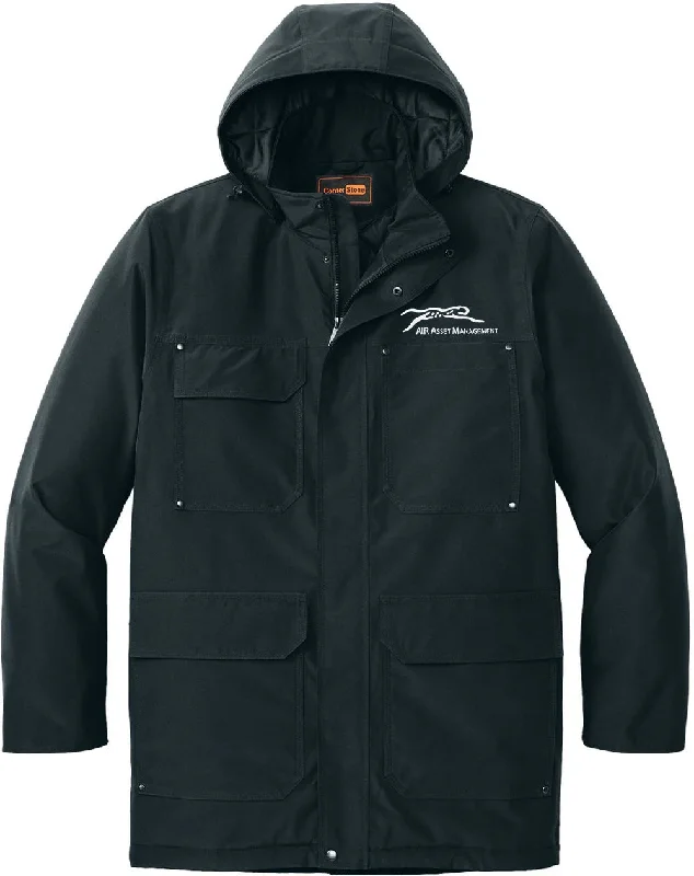 Women's faux fur - trimmed denim jackets for a trendy and cozy styleCornerStone Elements Insulated Parka Women's faux fur - trimmed denim jackets for a trendy and cozy styleCornerStone Elements Insulated Parka