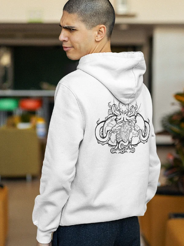 Cthulhu (B&W) - Premium Unisex Pullover Hoodie