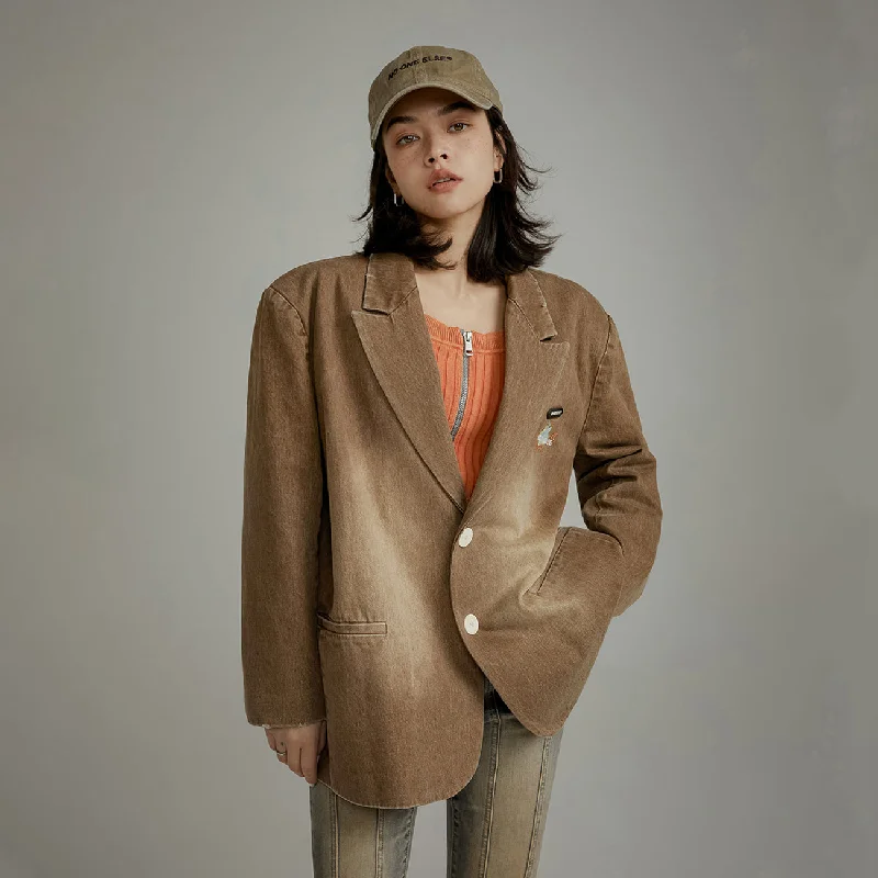 Women's faux fur - trimmed denim jackets for a trendy and cozy styleVintage Single Jacket Women's faux fur - trimmed denim jackets for a trendy and cozy styleVintage Single Jacket