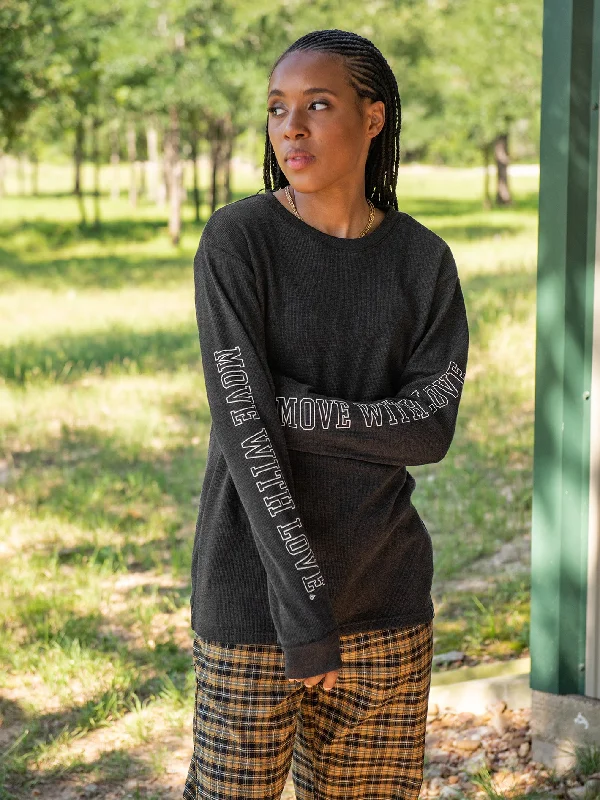 Women's double - breasted tweed jackets in classic colors for a sophisticated office lookDede Lovelace Long Sleeve Shirt - Black/Charcoal Women's double - breasted tweed jackets in classic colors for a sophisticated office lookDede Lovelace Long Sleeve Shirt - Black/Charcoal