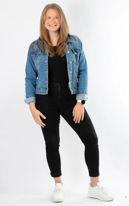 Women's shearling - lined suede jackets for ultimate warmth and luxuryDenim Jacket | Light Wash Women's shearling - lined suede jackets for ultimate warmth and luxuryDenim Jacket | Light Wash