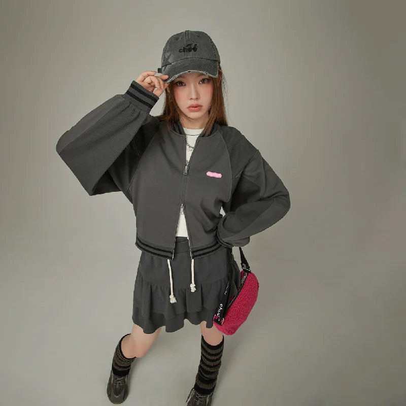 Women's trench coats with a removable belt for customizable stylingVarsity Loose Fit Jacket Women's trench coats with a removable belt for customizable stylingVarsity Loose Fit Jacket