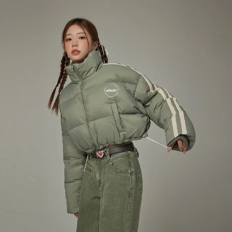 Women's bomber jackets with floral embroidery for a feminine and unique designSporty Crop Padded Jacket Women's bomber jackets with floral embroidery for a feminine and unique designSporty Crop Padded Jacket