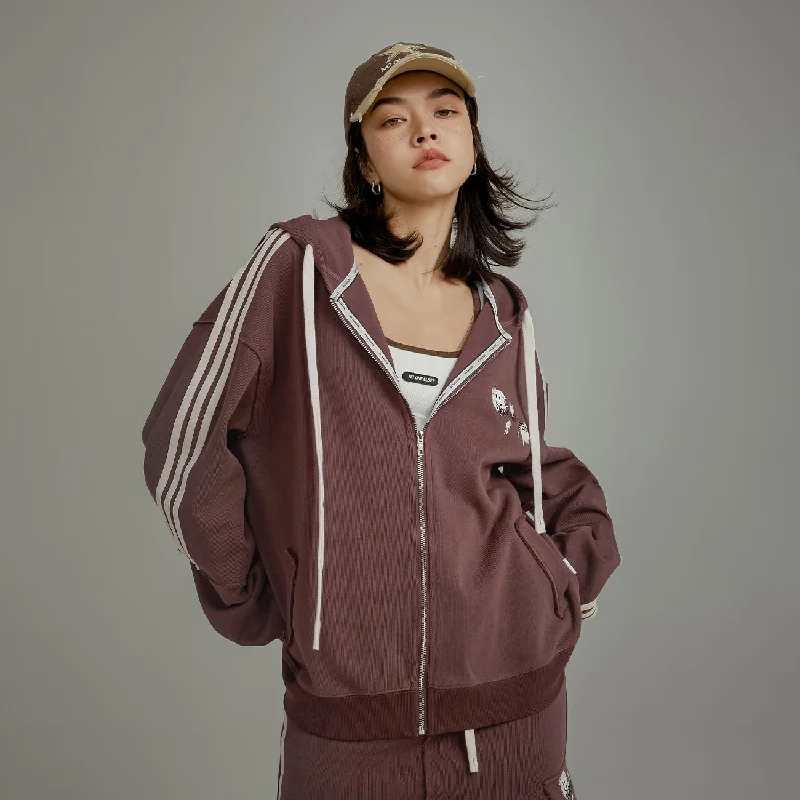 Women's long - line cardigan jackets in a soft knit for a cozy and elegant lookNoe Daily Hooded Zip-Up Jacket Women's long - line cardigan jackets in a soft knit for a cozy and elegant lookNoe Daily Hooded Zip-Up Jacket