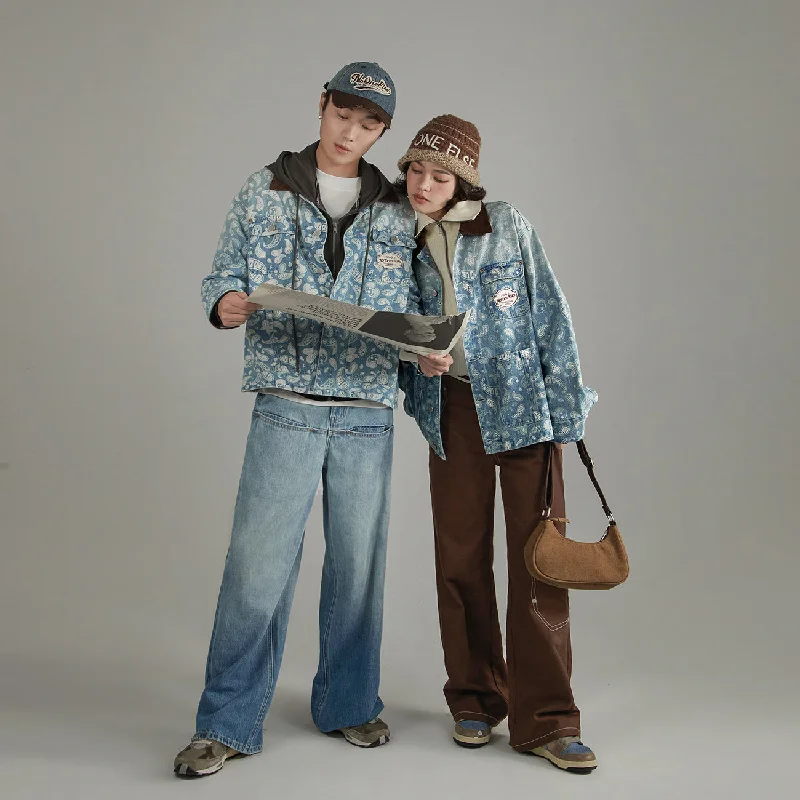 Women's cropped leather jackets with a fringe detail for a western - inspired outfitPaisley Pocket Denim Jacket Women's cropped leather jackets with a fringe detail for a western - inspired outfitPaisley Pocket Denim Jacket