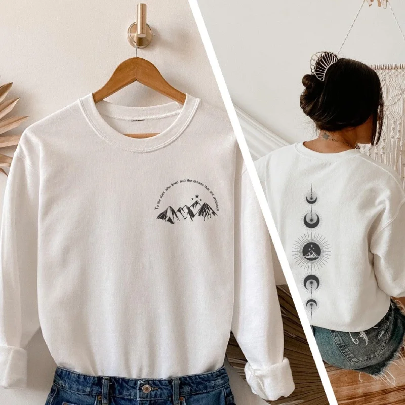Women's oversized cropped hoodie with drawstrings for a trendy lookFeyre Tattoo Sweater
