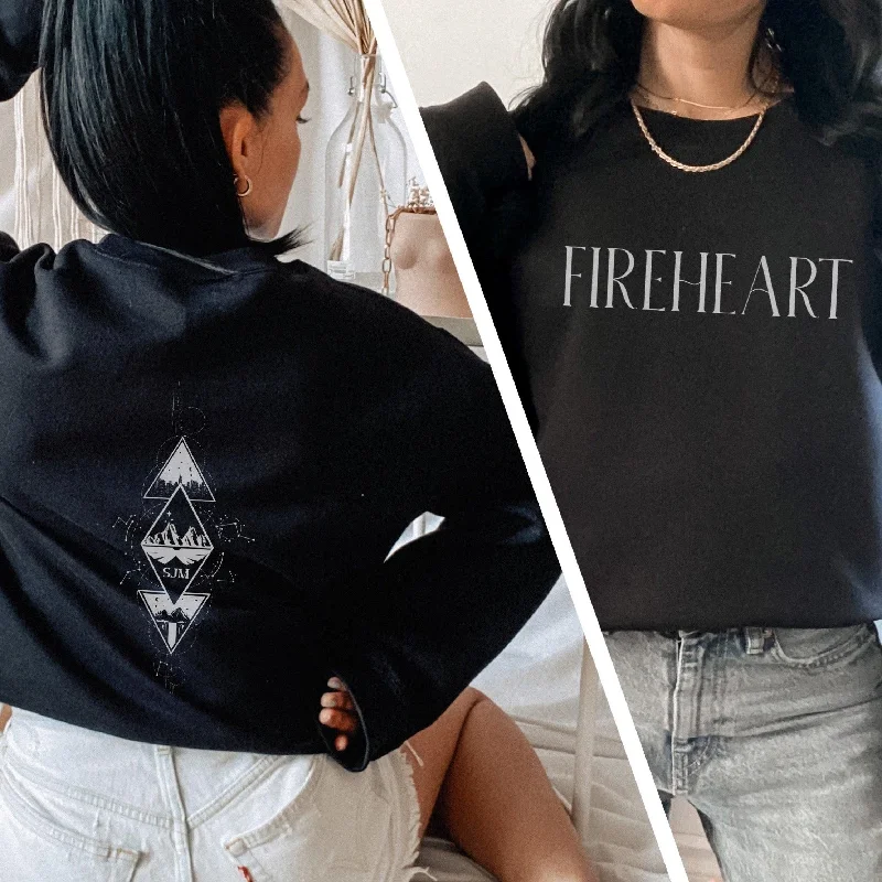 Women's mock - neck sweatshirt made of moisture - wicking material for fitness useFireheart Aelin Galathynius Sweatshirt Women's mock - neck sweatshirt made of moisture - wicking material for fitness useFireheart Aelin Galathynius Sweatshirt