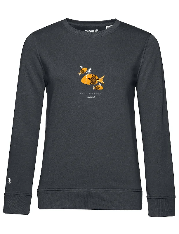 Women's pullover hoodie with a side slit for a modern and relaxed fitOrganic Cotton Sweatshirt - Ladies - 17 Colours Women's pullover hoodie with a side slit for a modern and relaxed fitOrganic Cotton Sweatshirt - Ladies - 17 Colours