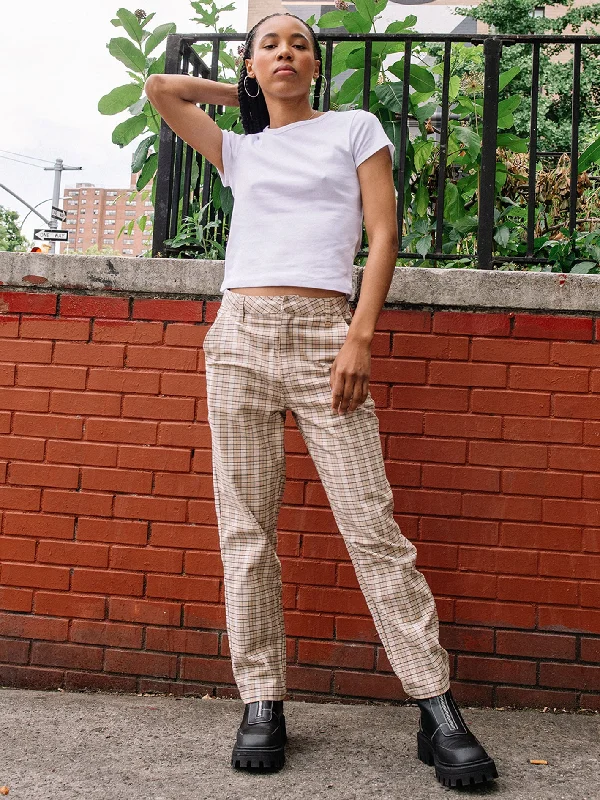 Women's cropped satin jackets in pastel shades for a glamorous evening outFrochickie High Rise Pants - Bronze