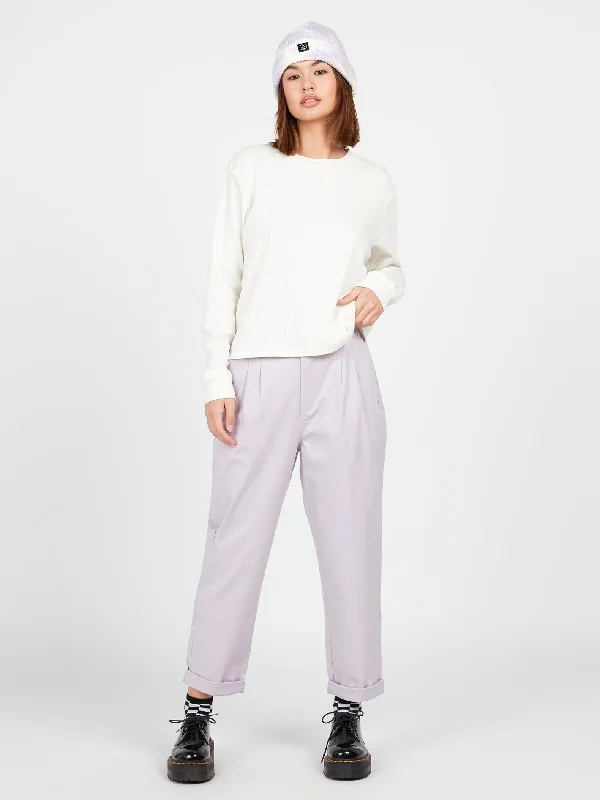 Women's double - breasted tweed jackets in classic colors for a sophisticated office lookFrochickie Trousers - Lavender Women's double - breasted tweed jackets in classic colors for a sophisticated office lookFrochickie Trousers - Lavender