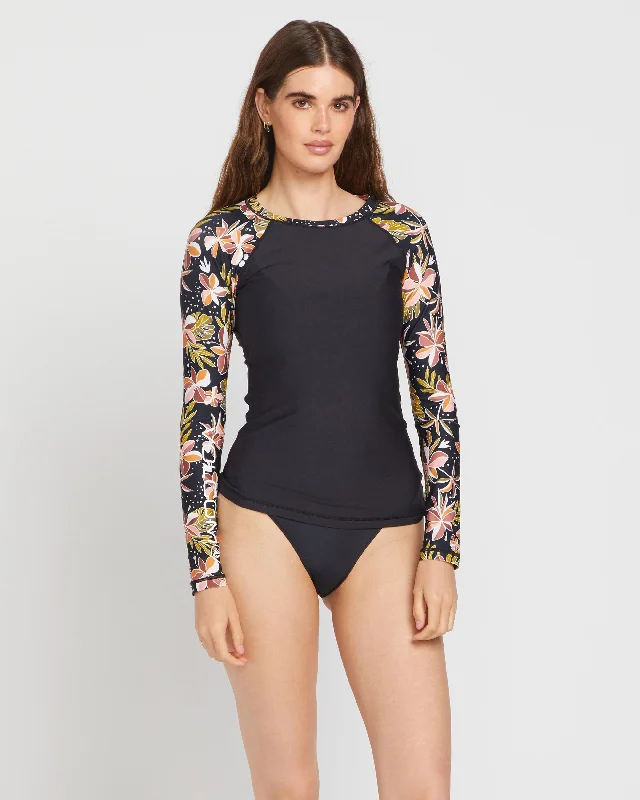Women's military - style jackets with epaulets for a tough and fashionable appearanceFronds Forever Long Sleeve Rashguard - Multi Women's military - style jackets with epaulets for a tough and fashionable appearanceFronds Forever Long Sleeve Rashguard - Multi
