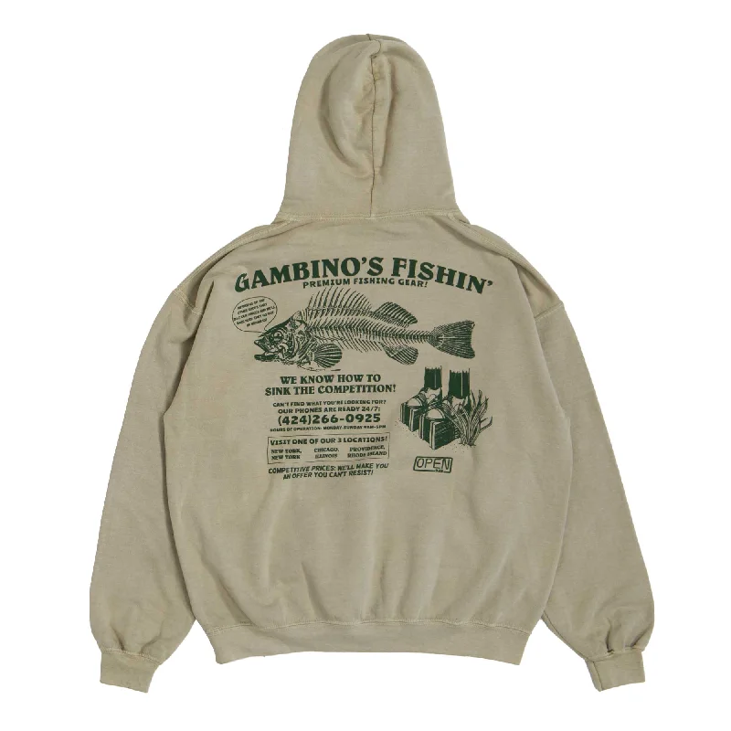 Gambino's Fishing Hoodie Sand