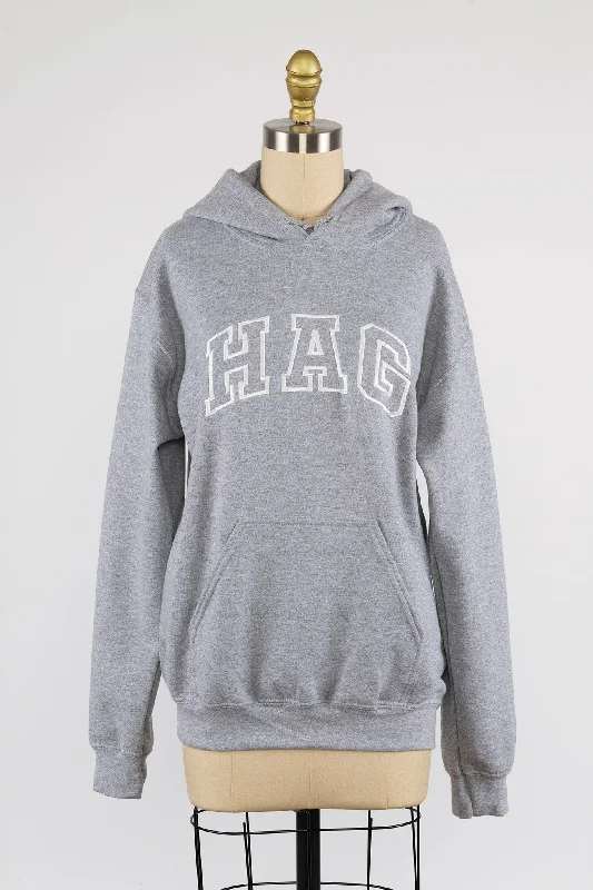 Women's graphic - printed sweatshirt featuring floral patterns for a feminine touchHAG Embroidered Hoodie in Grey