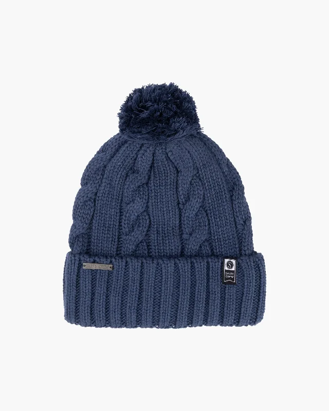 Women's long - length wool blend jackets for a warm and stylish winter lookHalyard Beanie - Blue Steel Women's long - length wool blend jackets for a warm and stylish winter lookHalyard Beanie - Blue Steel