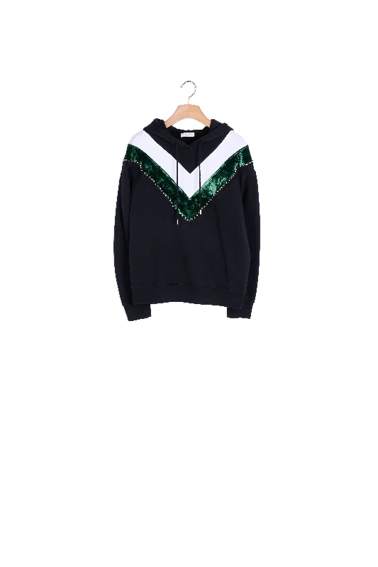 Women's hoodie with a detachable hood for customizable stylingSweat à capuche avec empiècement devant Women's hoodie with a detachable hood for customizable stylingSweat à capuche avec empiècement devant