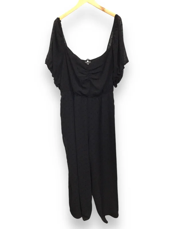 Women jumpsuits with a button - down front for a versatile and casual styleJumpsuit By City Chic In Black Women jumpsuits with a button - down front for a versatile and casual styleJumpsuit By City Chic In Black